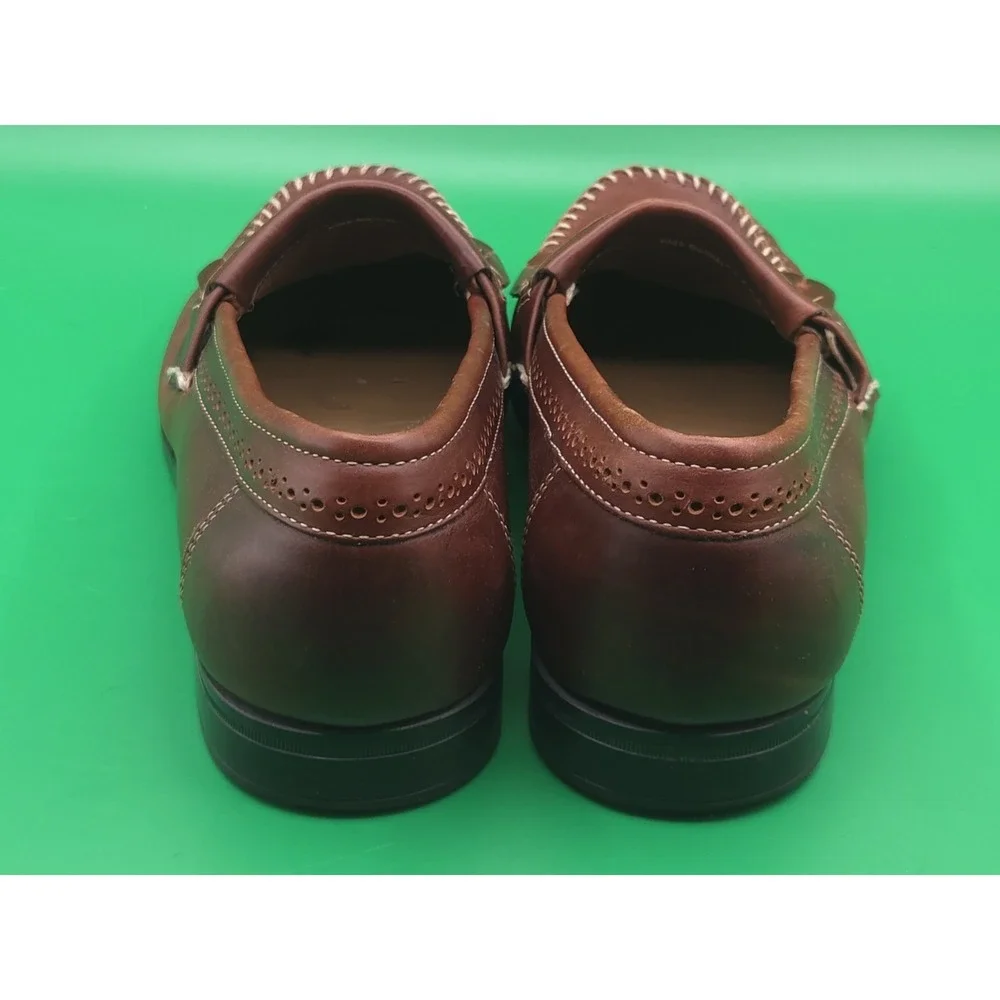 G. H. Bass Weejuns Loafers - Men's 9 EE - Tassel & Stitch - Brown Dress Shoes